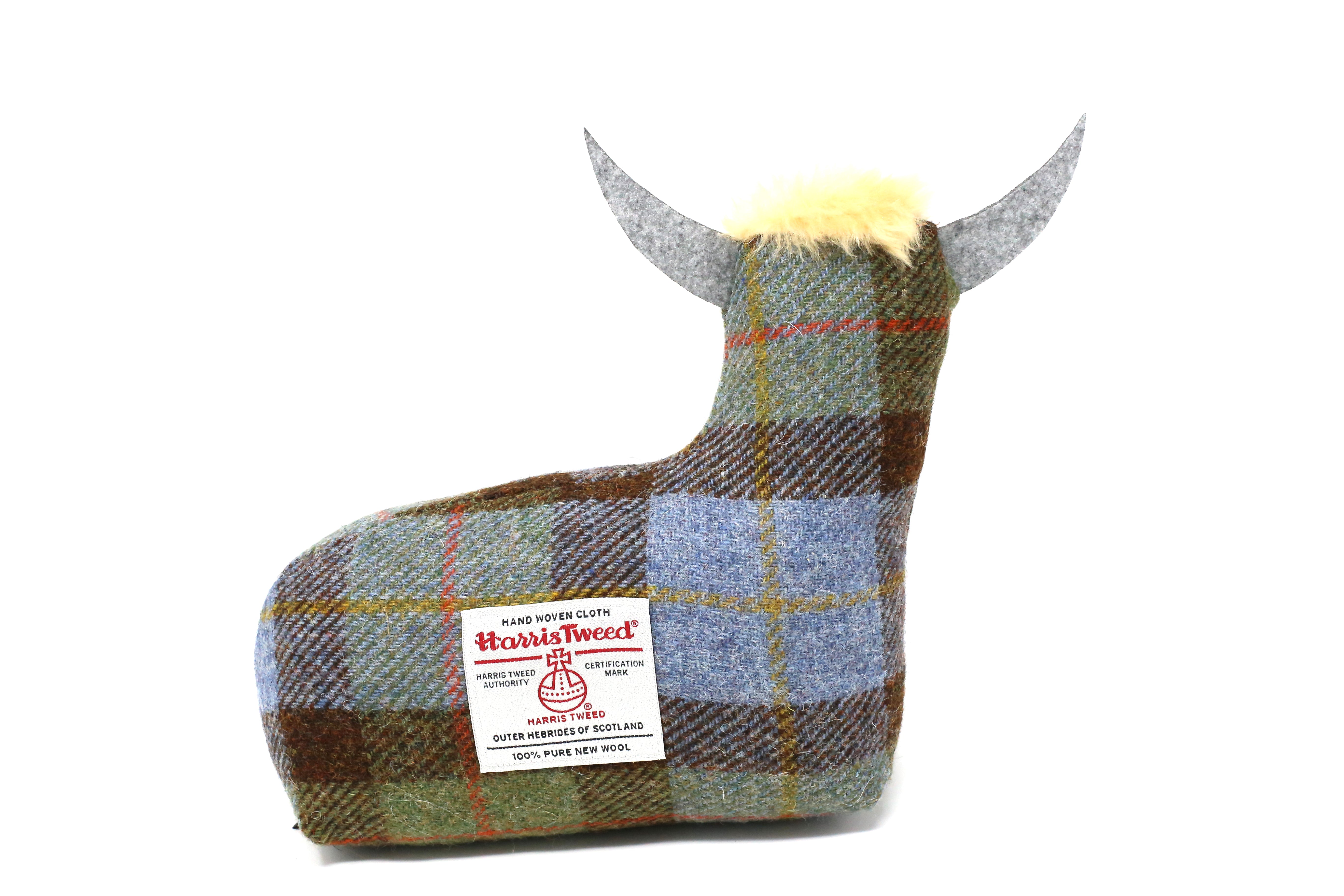 Harris Tweed Highland Cow Doorstop